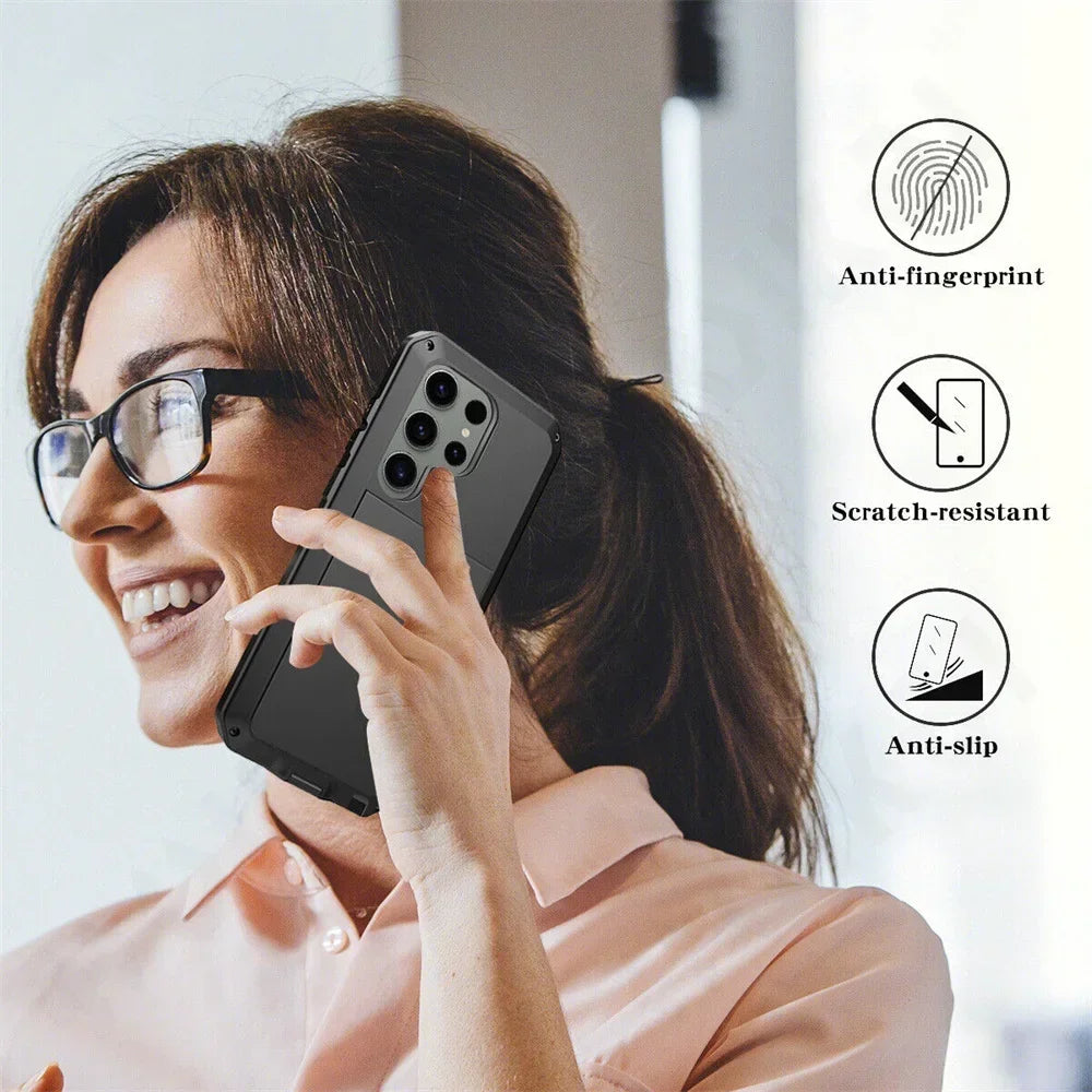 Heavy Duty Metal Armor Case for Samsung Galaxy S & Note Series