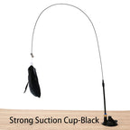🐱🪄 Hands-Free Interactive Cat Teaser Wand with Suction Cup