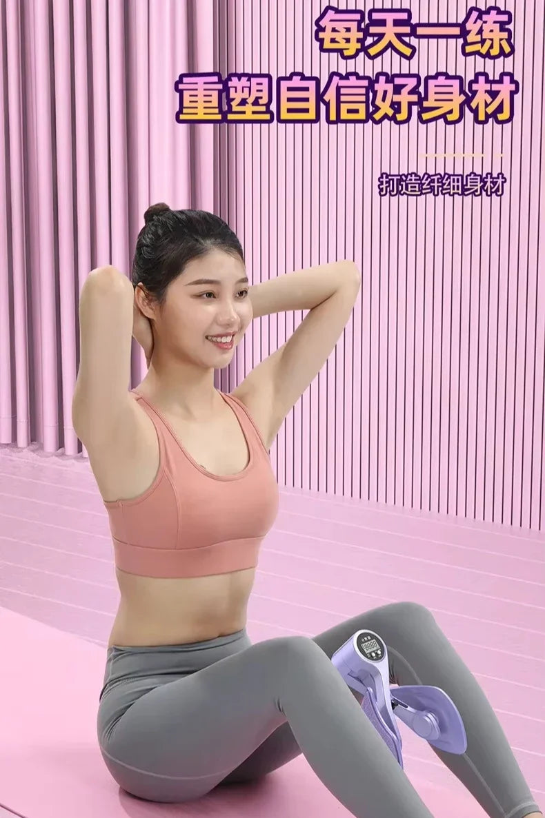 Digital counter hip leg trainer pelvic floor muscle strength adjustable leg exerciser internal thigh fitness equipment