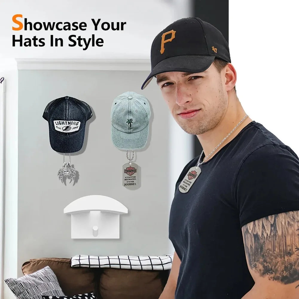 🧢✨ Drill-Free Baseball Cap Storage Box – Portable Hat Organizer (2/4/8/10 PCS)