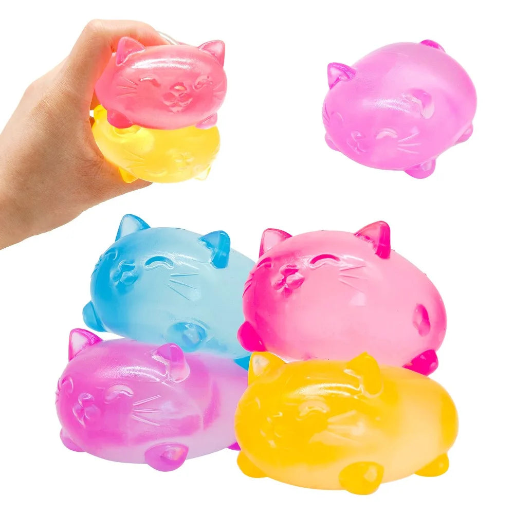 Mini Cat Maltose Squishy Toy – Slow-Rise TPR Sensory Fidget