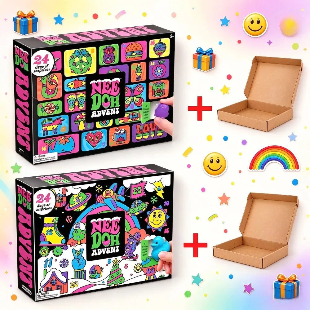 2026 NeeDoh Advent Calendar – Christmas Surprise Fidget Toy Set