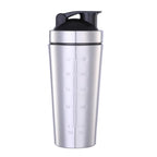 🥤🛡️ Stainless Steel Protein Shaker Cup – Portable Fitness Sports Mug