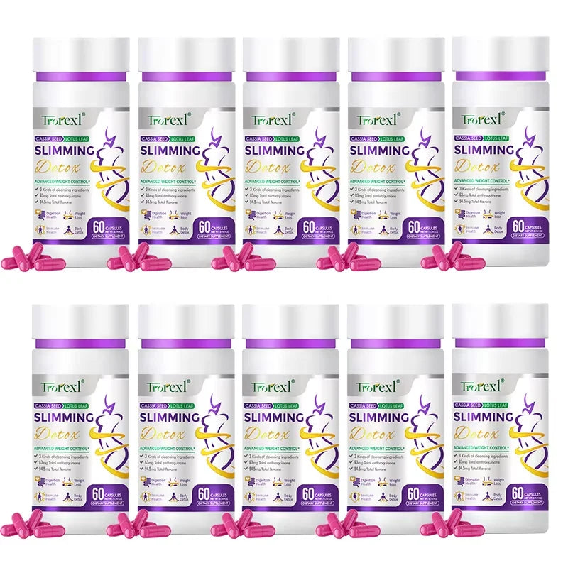 🌿🔥 Cassia Seed & Lotus Weight Loss Pills (60 Caps) – Natural Fat Burner for Women | Safe Slimming Aid, Clinically Tested Formula