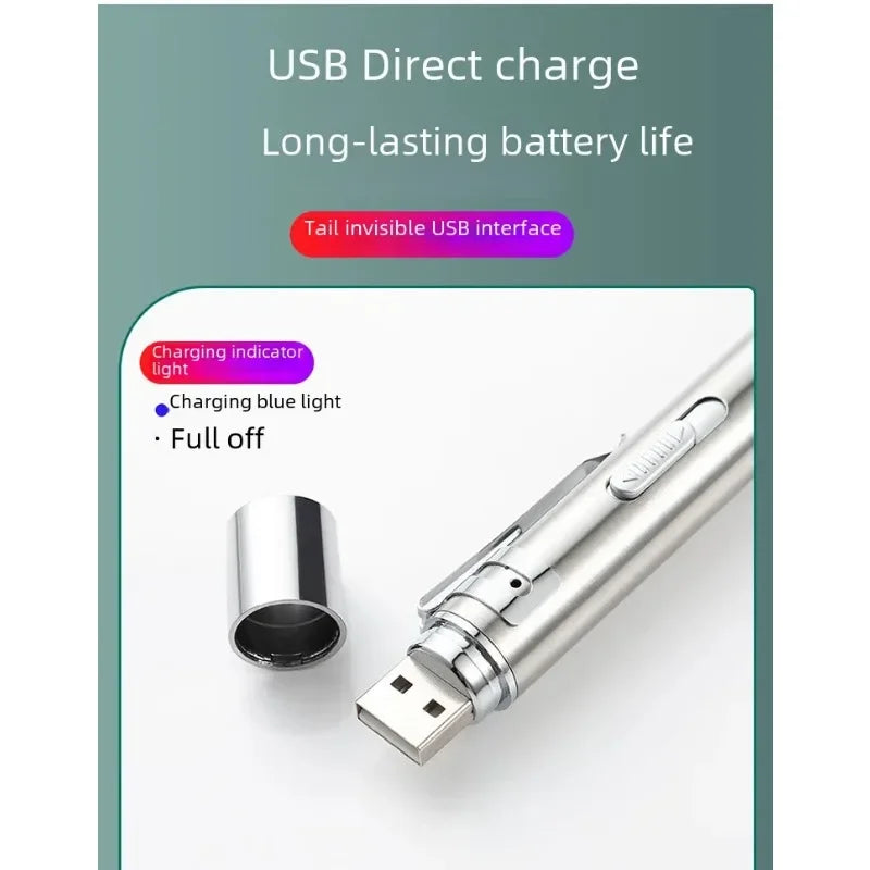 🔴🐾 Multi-Functional USB Rechargeable Infrared Laser Cat Toy – Pattern Projection