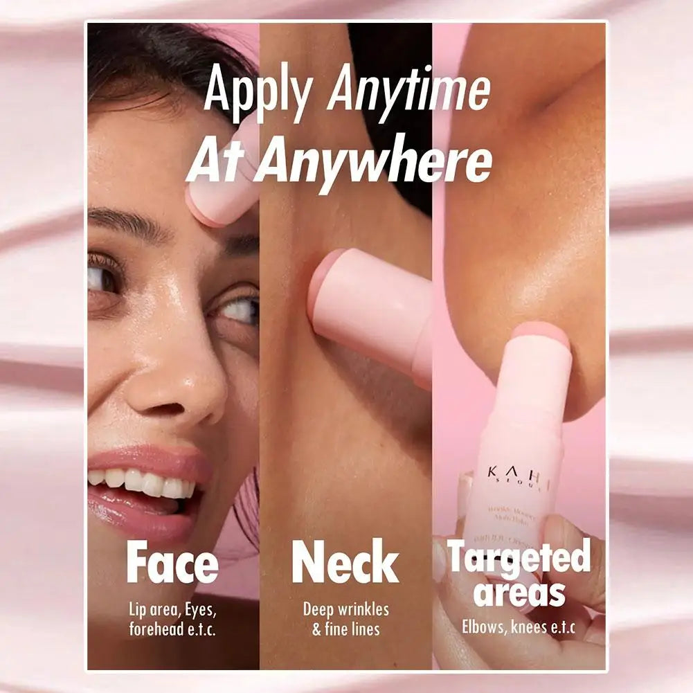 ✨💧 Wrinkle Bounce Moisturizing Multi Balm Stick | All-in-One Hydrating Face Balm for Lip, Eye & Neck 💋👁️ | Daily Anti-Dryness Skincare