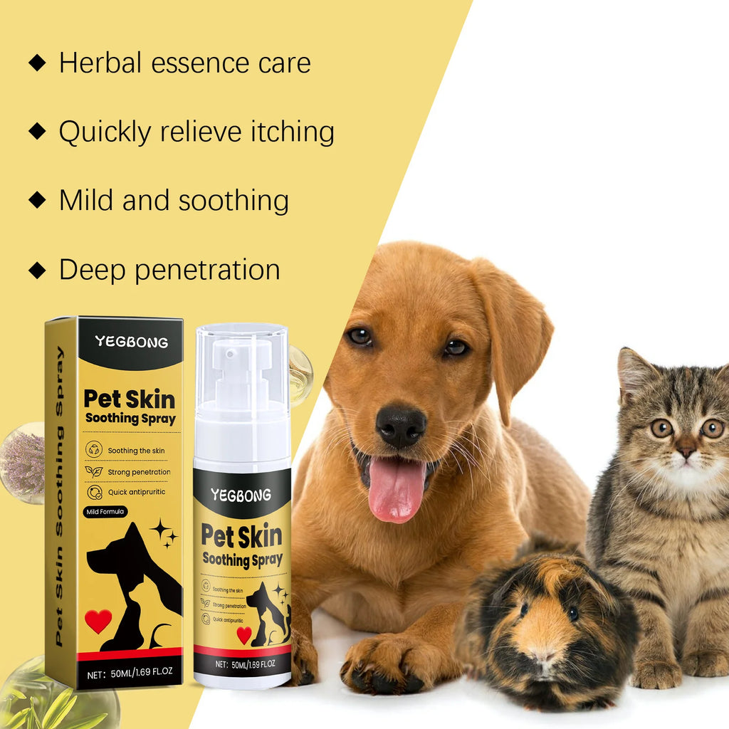 Pet Skin Care Spray – Flea & Lice Relief for Dogs & Cats