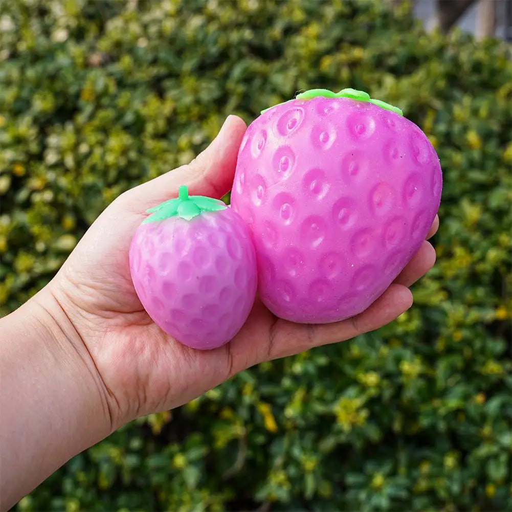 Color Changing Fruit Stress Ball – TPR Mango & Grape Squishy Fidget Toy