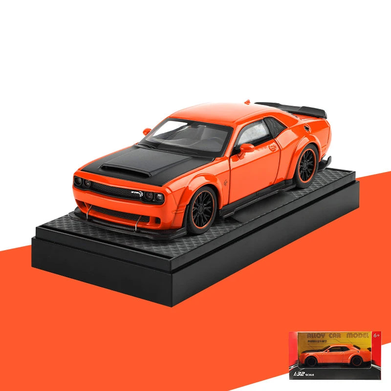 1:32 Dodge Challenger SRT Hellcat Redeye V8 Alloy Metal Diecast Model American Muscle Sports Car Collection For Hobby Decor