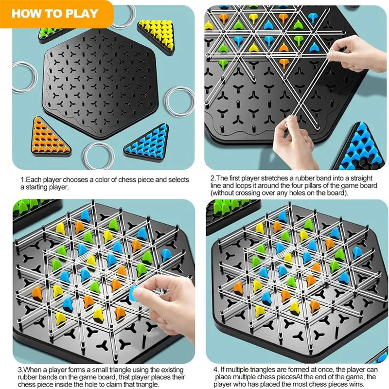 Triangle Chess Splendor Duel Board Game Strategy Game for Kids and Adults Fun Family Game Logic Chess Track Tables Game Toys