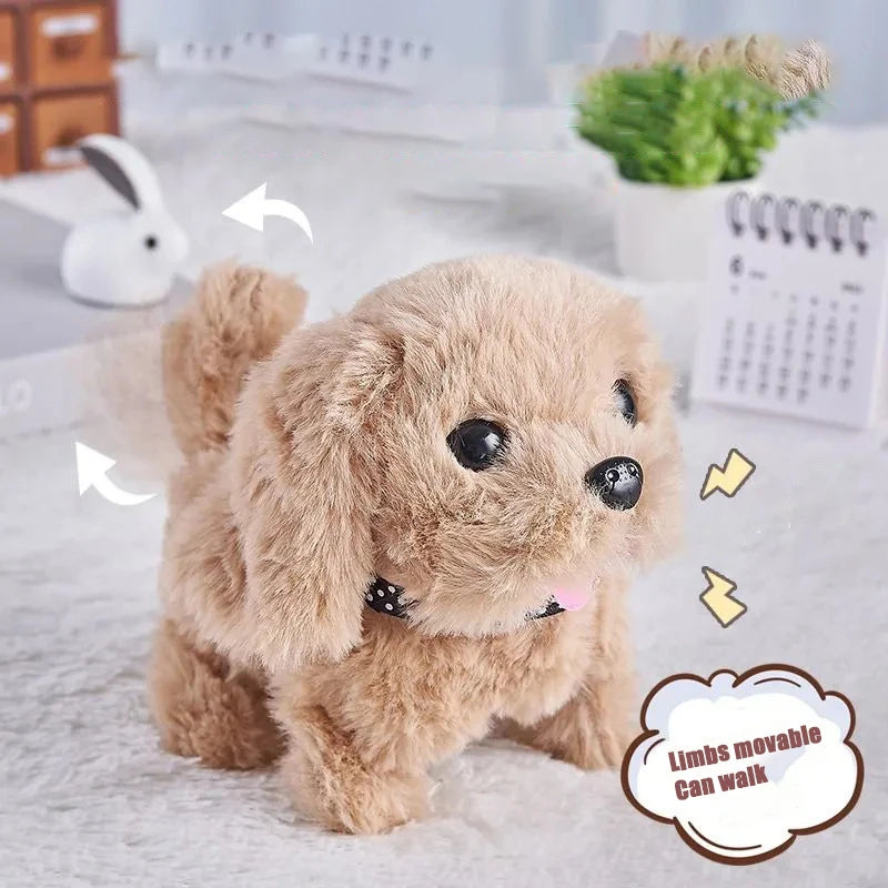 🐶🤖 Electronic Walking Dog Plush Toy – Interactive Vibrating & Moving Puppy Doll for Kids & Babies