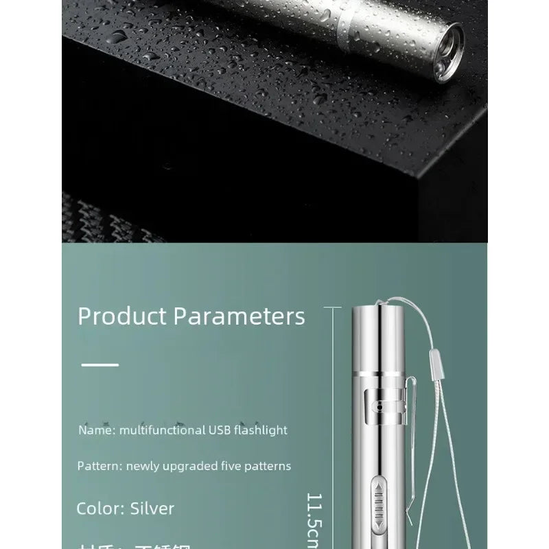 🐱🔴 USB Rechargeable Infrared Laser Cat Toy – Multifunction Interactive Stick