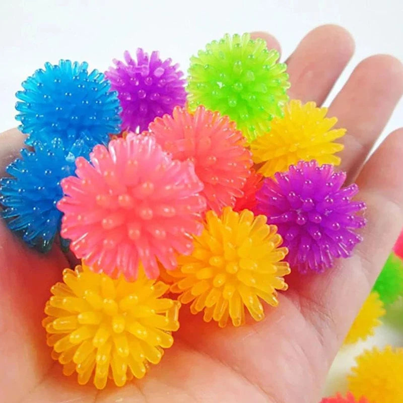 10-Pack Mini Spiky Sensory Balls – Soft Squeeze Stress Relief Fidget Toys