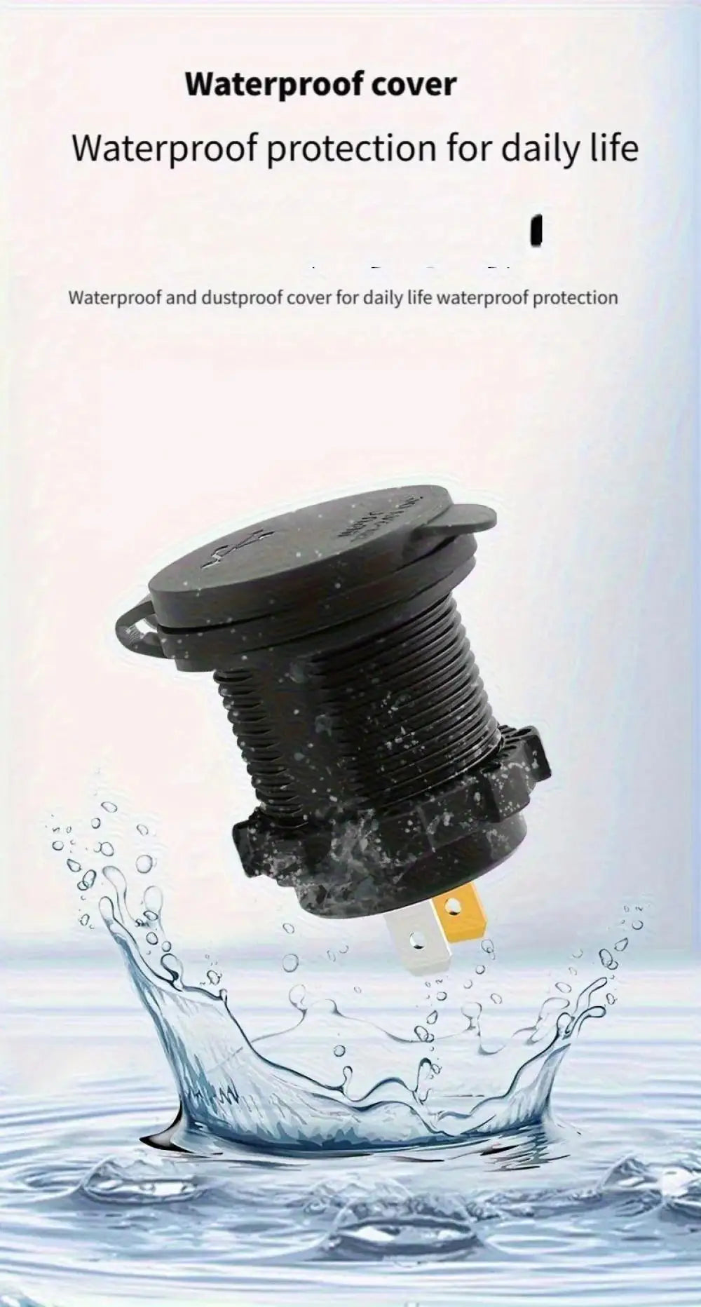 🚗 4‑Port PD + QC 3.0 Car Charger with Voltmeter | 83W Fast Charge | Waterproof 12V/24V