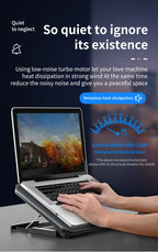 🔥❄️ Q100 17-Inch Gaming Laptop Cooler – 2600RPM LED Screen