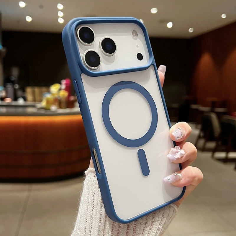 Clear Magnetic MagSafe Case for iPhone 17 / 17 Air / 17 Pro Max 📱 | Shockproof, Slim & Anti-Scratch Candy Color Cover