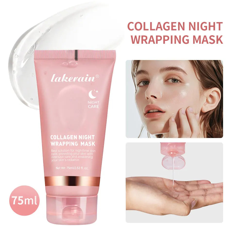 💎🍯 Collagen Jelly Cream Overnight Mask – Hydrolyzed Collagen Peel-Off Wrapping Mask for Hydrating, Firm & Moisturized Skin