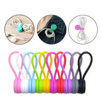 🧲🔌 Silicone Magnetic Cable Ties – Reusable Wire Organizer (1/3/5PCS)