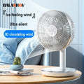 🌬️🔋 7200mAh Rechargeable Desktop Fan – High Wind Portable Table Fan