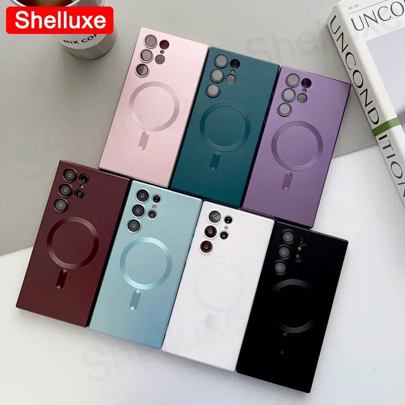 Luxury MagSafe Magnetic Soft TPU Case for Samsung Galaxy S25 Ultra / EDGE