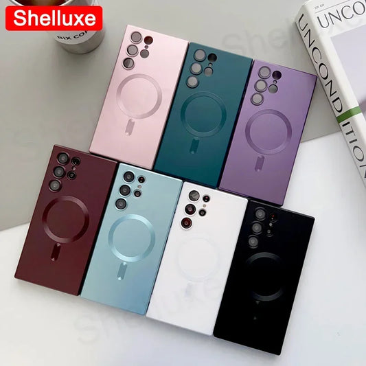 Luxury MagSafe Magnetic Soft TPU Case for Samsung Galaxy S25 Ultra / EDGE