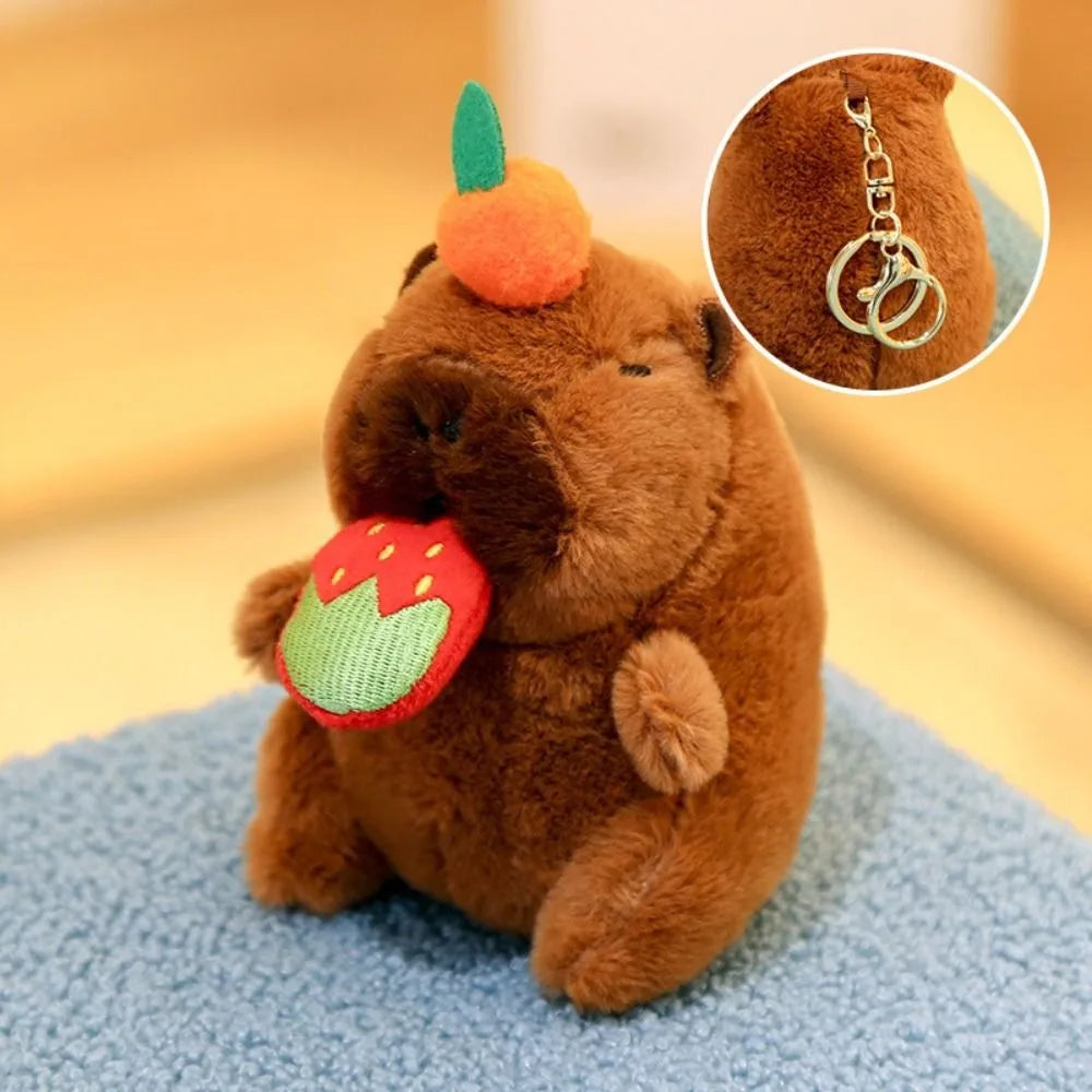 🦫🪽 Cute Capybara Plush Toy – Fluffy Anime Stuffed Animal with Hoodie & Wings | Small Simulation Doll Gift