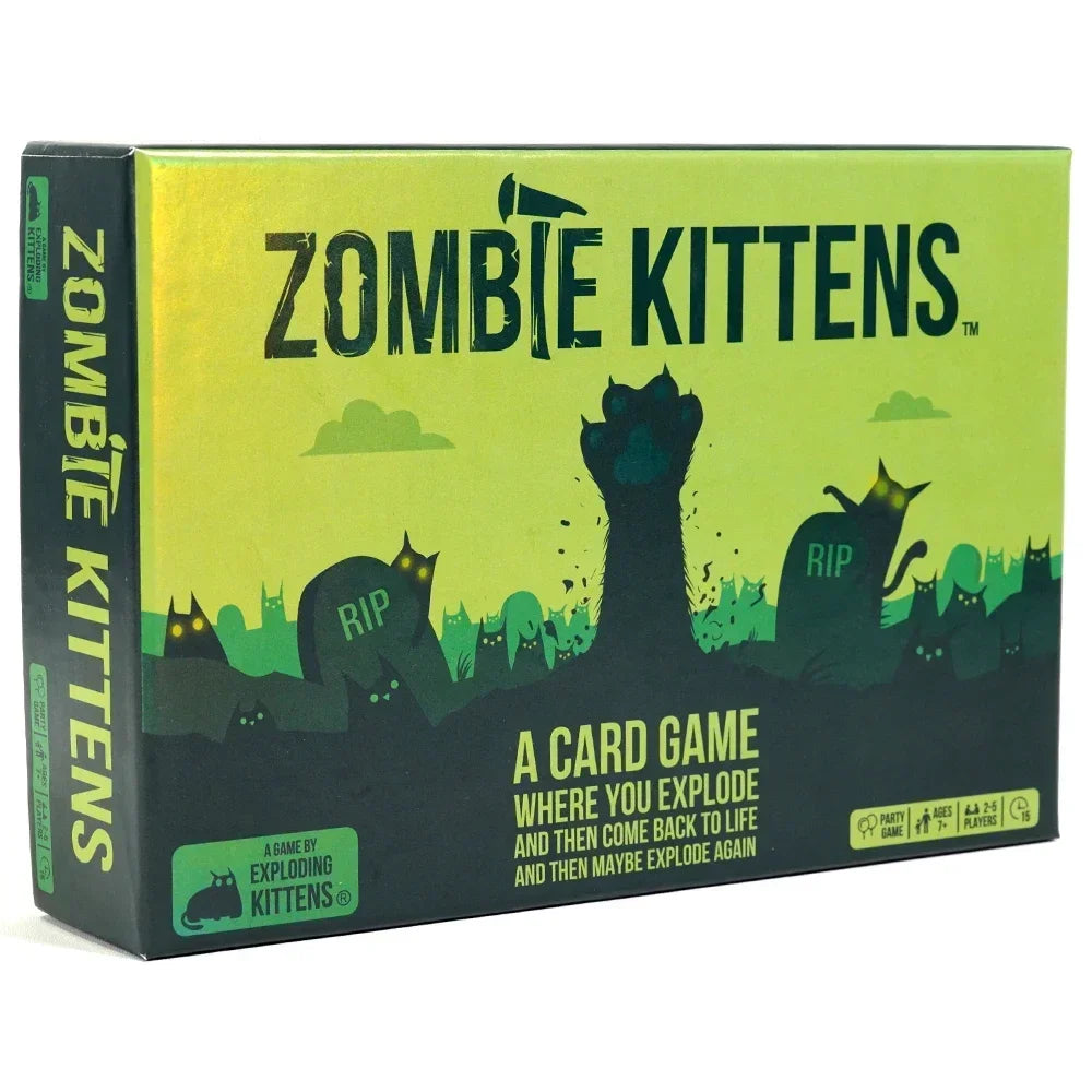 Zombie Kittens – Hilarious Family Card Game for Kids, Teens & Adults | 2–5 Players | Game Night Fun🧟‍♂️🐱