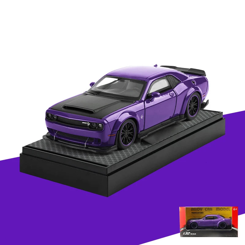 1:32 Dodge Challenger SRT Hellcat Redeye V8 Alloy Metal Diecast Model American Muscle Sports Car Collection For Hobby Decor