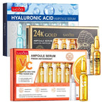 ✨🍊 Vitamin C Face Brightening Serum – Dark Spot Care, Pore Minimizing & Anti-Aging Gold Essence with Hyaluronic Acid