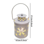 Vintage Christmas Lantern – LED Hanging Holiday Décor
