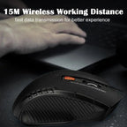 🖱️⚡ 2.4G Wireless Mouse 1600DPI – 6 Button Optical Gamer Mouse