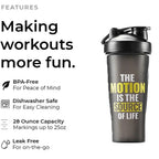 🥤💪 Protein Shaker Cup 400/600/650ml – Leakproof with Metal Stirrer