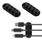 🎀🔌 VIKEFON Silicone Cable Organizer – Self-Adhesive Wire Clips