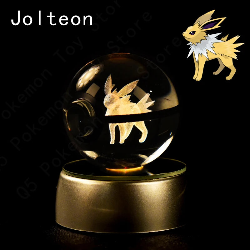 Pokémon Crystal Ball 3D Night Light – Mewtwo, Pikachu & Gengar