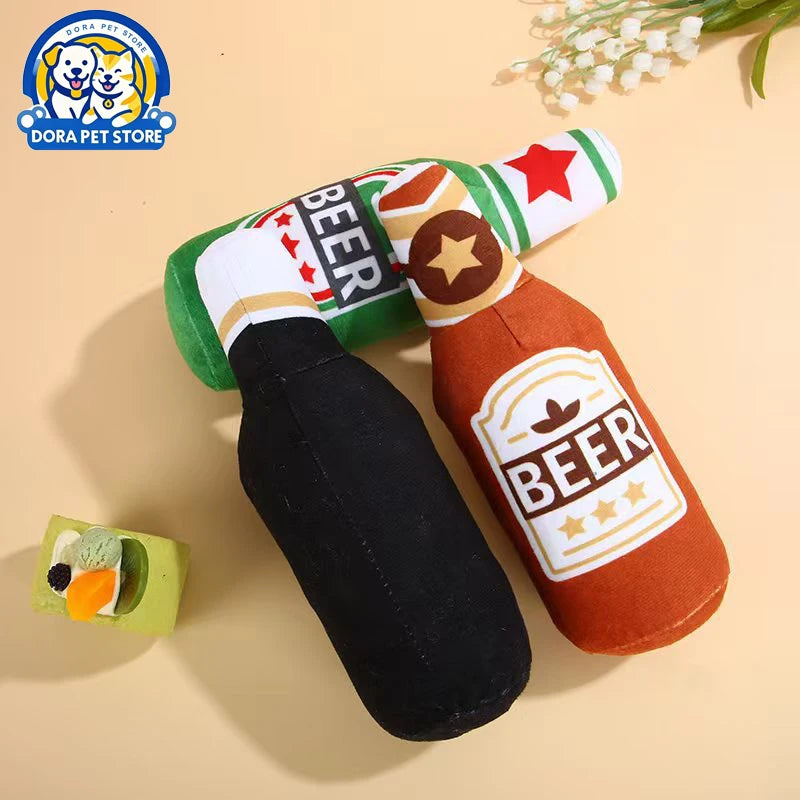 Pet supplies simulation beer vodka whiskey bottle BB call pet dog cat companionship pet toys