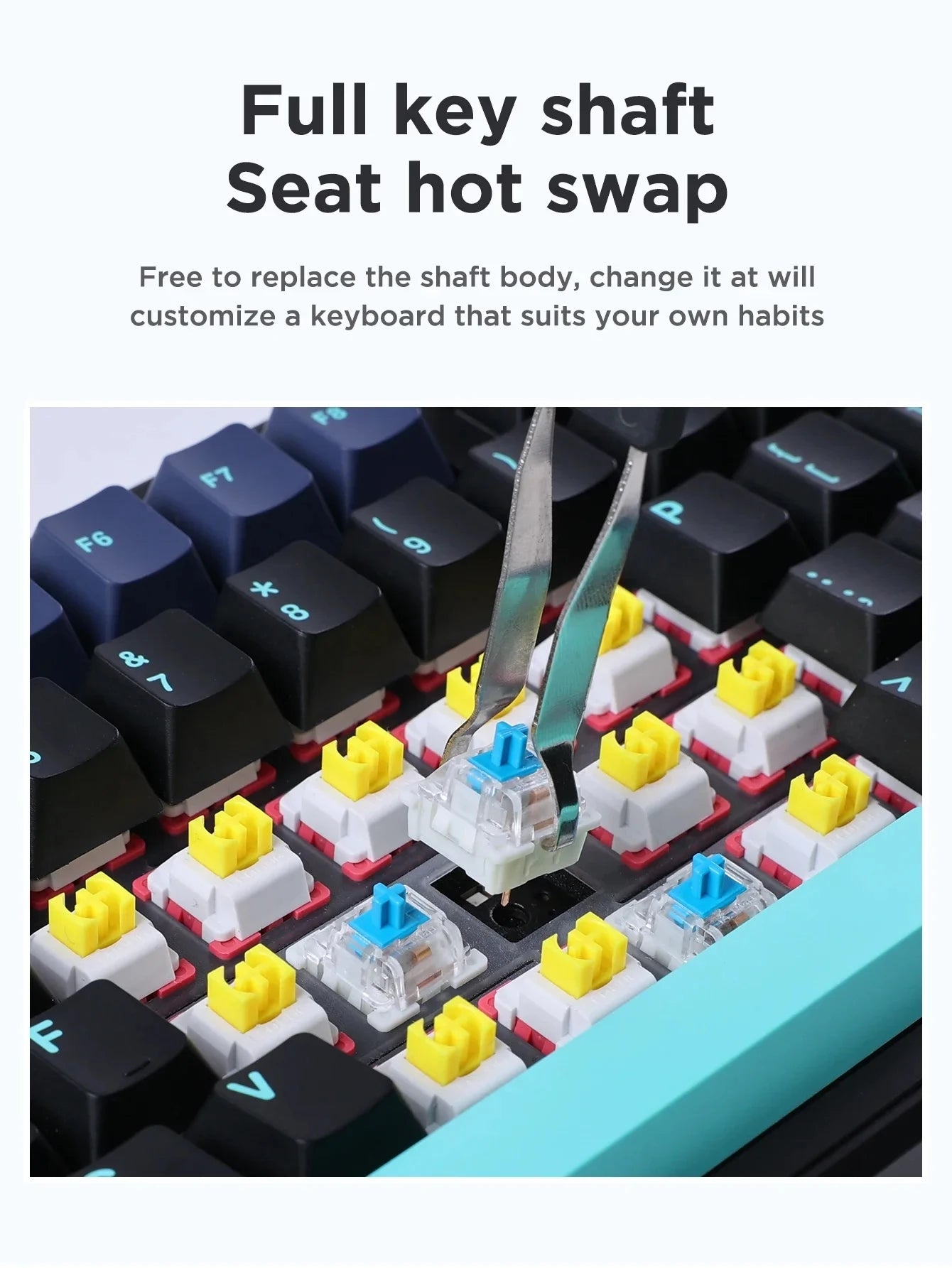 AULA F87 Pro Mechanical Keyboard – Tri-Mode Wireless RGB 87-Key