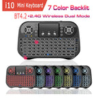 🌈⌨️ i10 / i8 Mini Wireless Keyboard – Dual Mode Air Mouse with Touchpad