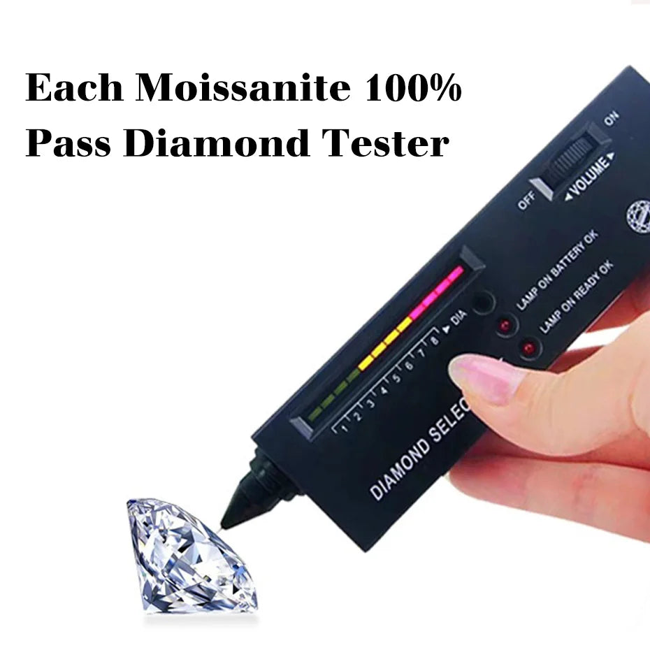 💎✨ Moissanite Eternity Ring for Women 🤍 | Solid 925 Sterling Silver Wedding Band 💍 | Pass Diamond Test Luxury Jewelry Gift for Girls