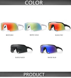 Cycling Sunglasses for Men and Women UV400 Available in 5 colors, these big-frame eyewear pieces are perfect for running, fishing, and other sports activities.