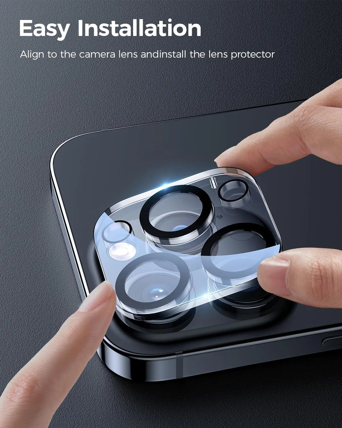 2/4PCS 9H HD Camera Lens Protector for iPhone 16 Pro / Pro Max