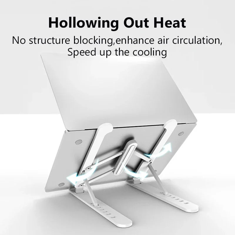 💻📐 Portable Foldable Laptop Stand – Cooling Riser Support Base