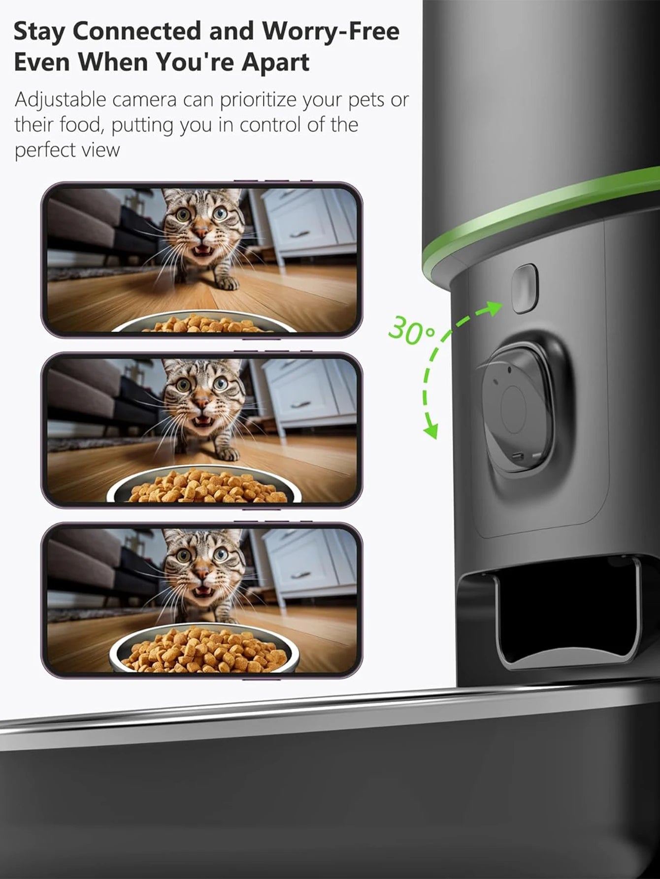 📷🐾 Automatic Smart Cat Feeder with Camera – WiFi App Control