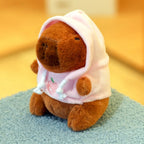🦫🪽 Cute Capybara Plush Toy – Fluffy Anime Stuffed Animal with Hoodie & Wings | Small Simulation Doll Gift
