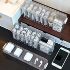 📦🔌 Desktop Data Cable Storage Box – Dustproof Large Capacity Organizer