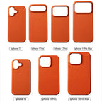 Luxury Lychee Cowhide Leather MagSafe Case for iPhone 17 / 16 / 15 Series