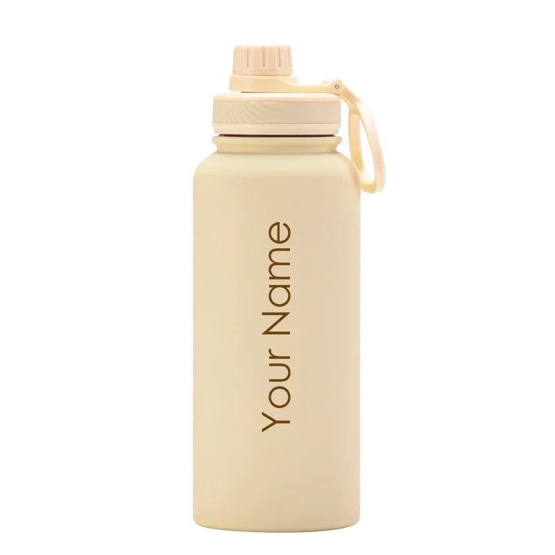 PURACOOL Custom Water Bottle 1000ML – Personalized Thermal Tumbler Gift 💧✨