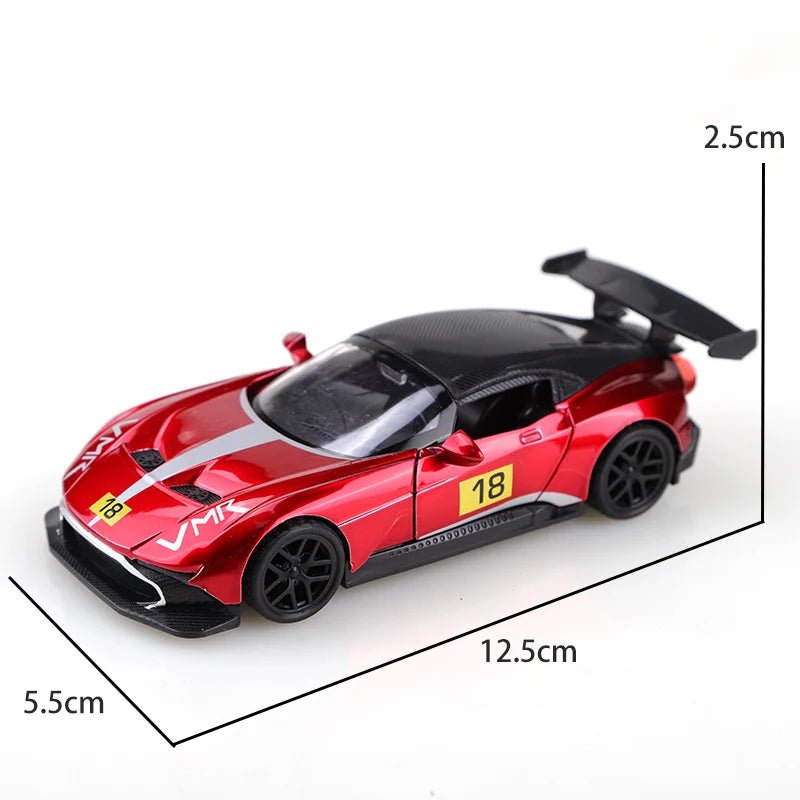 1:36 Alloy Pullback Racing Car – Metal Die‑Cast Toy Model for Kids & Collectors