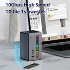 🚀💻 Hagibis USB-C Docking Station – Dual HDMI + M.2 SSD Enclosure (U100 Series)