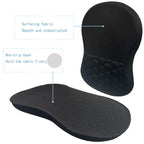 🖱️💖 Ergonomic Mouse Pad with Gel Wrist Support – Premium Lycra Fabric