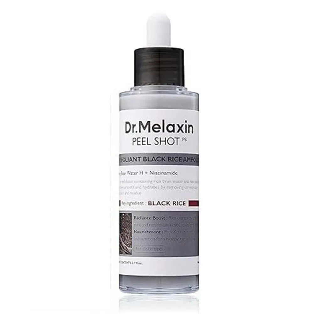 Dr.Melaxin, Peel Shot Glow Rice Exfoliating Ampoule, Gentle Exfoliating Face and Body Scrub for All Skin Types, Korean Skincare
